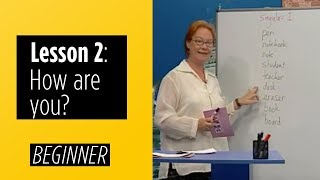 Beginner Levels  Lesson 2 How Are You [upl. by Ellita]