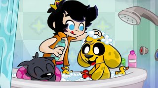 EL DÍA DEL BAÑO 🐶🚿🛁 Las Perrerías de Mike Ep 17 Temporada 1 [upl. by Yelahc]