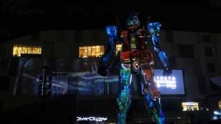 お台場ガンダム 初の3Dプロジェクションマッピング2014 GUNDAM Projection Mapping [upl. by Secnarfyram]