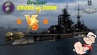 World of Warships Cruiser Cross of Dorn  Blitz Fights  Gameplay  WoWs  Gamer Maniac  6 [upl. by Selby]