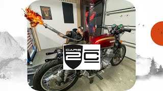 CAFE RACER HONDA CB750 FOUR part 1  elle démarre 😍 [upl. by Aliakim]