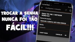 TROCAR A SENHA DO WIFI ROTEADOR PELO CELULAR NUNCA FOI TÃO FÁCIL ATUALIZADO [upl. by Anilosi]