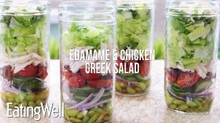 Edamame amp Chicken Greek Salad [upl. by Alyar476]