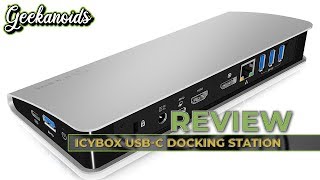 ICY BOX USBC Docking Station with Power Delivery Review [upl. by Annah]