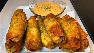 CAJUN SEAFOOD JALAPENO POPPER EGG ROLLS • KING CRAB LOBSTER COLOSSAL SHRIMP amp JUMBO SCALLOPS [upl. by Abrahamsen]