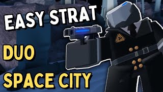 EZ STRAT FOR CYBER CROOK MISSION  Cybernetic Spaces Strat POVS  Roblox Tower Defense Simulator TDS [upl. by Akemehc251]