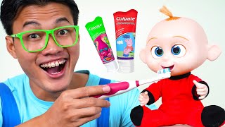 Brush Your Teeth Song  Nursery Rhymes Daddy Songs [upl. by Ahtiuqal]