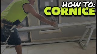 Tips on Installing Coving Cornice by Yourself on the Jobsite [upl. by Zanlog]