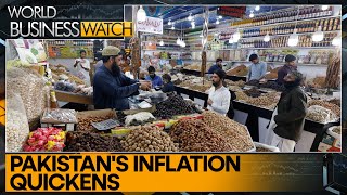 Pakistans inflation rises for the second straight month  World Business Watch  WION [upl. by Riella]