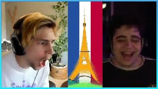 KAMETO RÉAGIT À XQC QUI RÉAGIT À LA TAILLE DU DRAPEAU FRANCAIS [upl. by Tterab592]