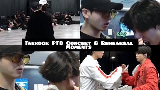 Taekook PTD Concert and Rehearsal moments pt1🐯🐰🌈 [upl. by Mulac400]