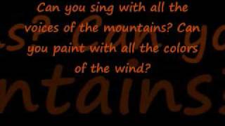 Ashanti The colors of the wind with lyrics [upl. by Modern]