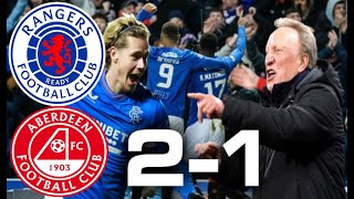 CAN YOU SEE US NOW RANGERS 21 ABERDEEN  MATCH REVIEW  SCOTTISH PREMIERSHIP [upl. by Guarino493]