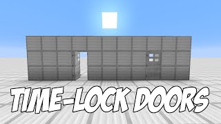 Minecraft Tutorial  Time Lock Door [upl. by Netsyrk]