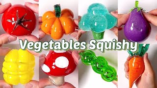 야채채소 🍅🎃🥦🍆🍄🫛🌽🥕 말랑이 모아보기  DIY Vegetables Squishy with Nano Tape Series 🟢Part1🟢 [upl. by Erina]