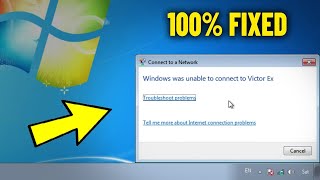 Windows was unable to connect to Wifi in Windows 7  How To Fix cant connect a Network Wireless ✅ [upl. by Enimrac121]