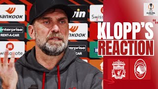 A bad game but we only have this night to feel it  Liverpool vs Atalanta  Klopps Reaction [upl. by Nospmis739]