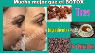 Este es el BOTOX natural SIN AGUJAS❗️Quita ARRUGAS flacidez empareja el tono de piel y REJUVENECE [upl. by Donielle]