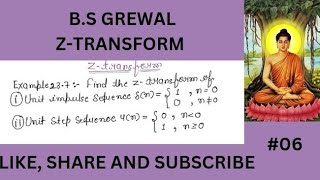 Ztransform Example237 Question number01 and 02  BS Grewal Ztransform  GAUTAM BUDDHA [upl. by Auka674]