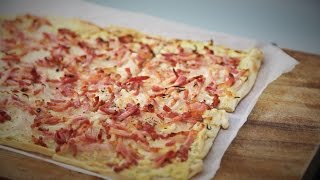 How to make a Tarte Flambée  Flammekueche [upl. by Inej]