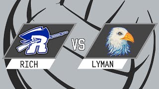 GIRLS VOLLEYBALL LYMAN vs RICH 9142023 630PM [upl. by Amo299]