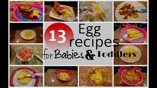 How to introduce eggs to baby13 easy healthy homemade egg recipes for babies amp toddlers [upl. by Dorothi]