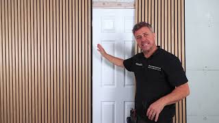 How to Create a Hidden Door with Wood Panelling  Trepanel [upl. by Lyrehc394]