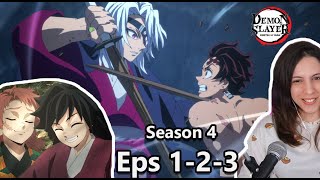 HASHIRA TRAINING ARC  Demon Slayer S4  Eps 1 2 amp 3 Reaction [upl. by Eng]