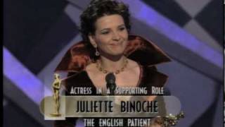 Juliette Binoche winning Best Supporting Actress [upl. by Carly432]