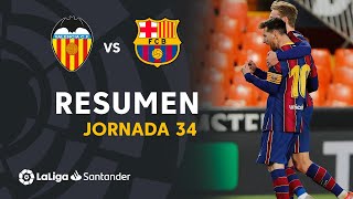 Resumen de Valencia CF vs FC Barcelona 23 [upl. by Atrim]