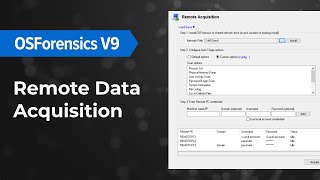 Remote Data Acquisition in OSForensics [upl. by Mazel526]