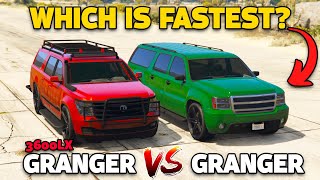 GTA 5 Online GRANGER 3600LX VS GRANGER WHICH IS FASTEST [upl. by Aydiv]