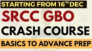 SRCC GBO crash course started Video classes Study Plan E  books SRCC mocks Demo lectures [upl. by Lebyram314]