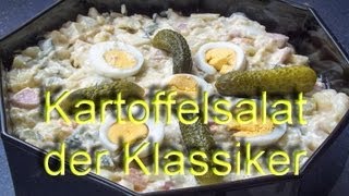 Kartoffelsalat der Klassiker mit Gurke Ei Fleischwurst und Apfel [upl. by Atoiyanap105]