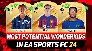 EA FC 24 WONDERKIDS 👶 ✸ BEST YOUNG PLAYERS IN CAREER MODE ft GAVI COLWILL SCALVINI etc [upl. by Wood]