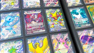 DO I HAVE A 100 COMPLETE PALDEAN FATES POKEMON CARD BINDER opening [upl. by Christianna775]