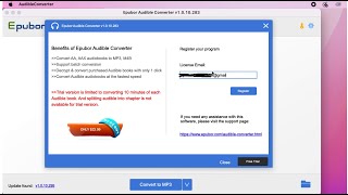 How to Register and Deregister Epubor Audible Converter [upl. by Warram]