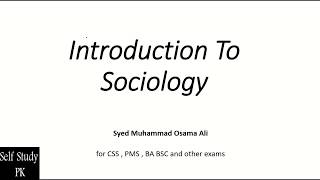 sociology [upl. by Yemaj309]