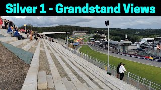 Silver 1 Grandstand Spa Francorchamps View  2023 Belgian Grand Prix [upl. by Anaib]