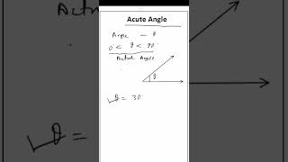 Acute Angle  LINES AND ANGLES  CLASS 9  9th  exam basicmath education mathematics [upl. by Boj]