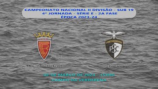 BARREIRENSE VS PORTIMONENSE SC SUB 19 4A JORN SERIE E 2A FASE CAMP NAC II DIV 2023 2024 [upl. by Gipson]