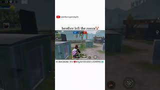 brother left the room 🤡 video bgmi pubgmobile 1v1tdm gameplay 1v1custom pubg [upl. by Atidnan]