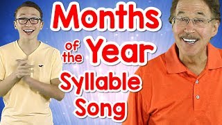 Months of the Year Syllable Song Phonological Awareness Jack Hartmann [upl. by Elak369]