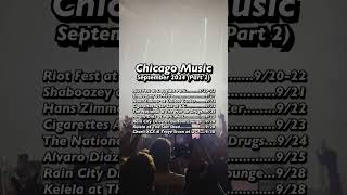 Chicago concerts in September chicagoevents chicagotravelguide chicagomusic sweattour [upl. by Moreta830]