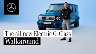 The allnew electric GClass  Walkaround [upl. by Anilrats]