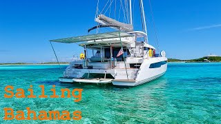 Sailing Bahamas Eleuthera Nassau Leopard 50 Catamaran 44 [upl. by Pilar]