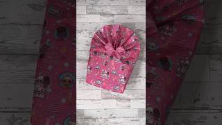 How to make a gift bag with wrapping paper giftwrapping wrappinghack wrappingpresent [upl. by Maice413]