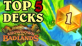 TOP 5 BEST DECKS from DELVE INTO DEEPHOLM POST NERF  How to HIT LEGEND and HAVE FUN  Hearthstone [upl. by Frieda]