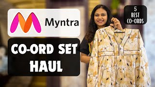 Myntra Co Ord Set Haul  Myntra End of Reason Sale 2024 [upl. by Karsten]