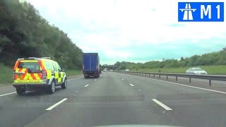 Driving in the UK  M1 Motorway Part 1 [upl. by Adlanor]